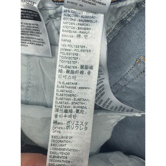 Levi's Women's Ribcage Straight Ankle Blue Denim Jeans - Size 31x27 (31x26) - Picture 7 of 8